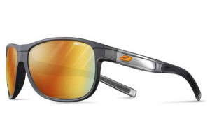 Matt Black-Bright Transl Gray (Lens: Reactiv 1-3)-swatch